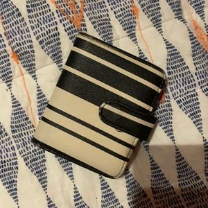 Black and white wallet